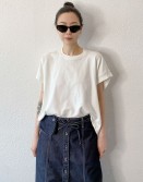 White Boxy Tee #250422